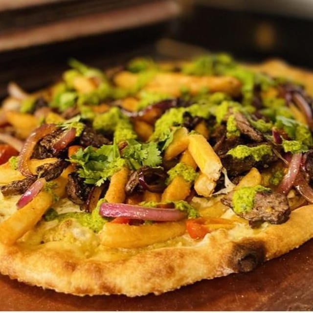Lomo Saltado Pizza.